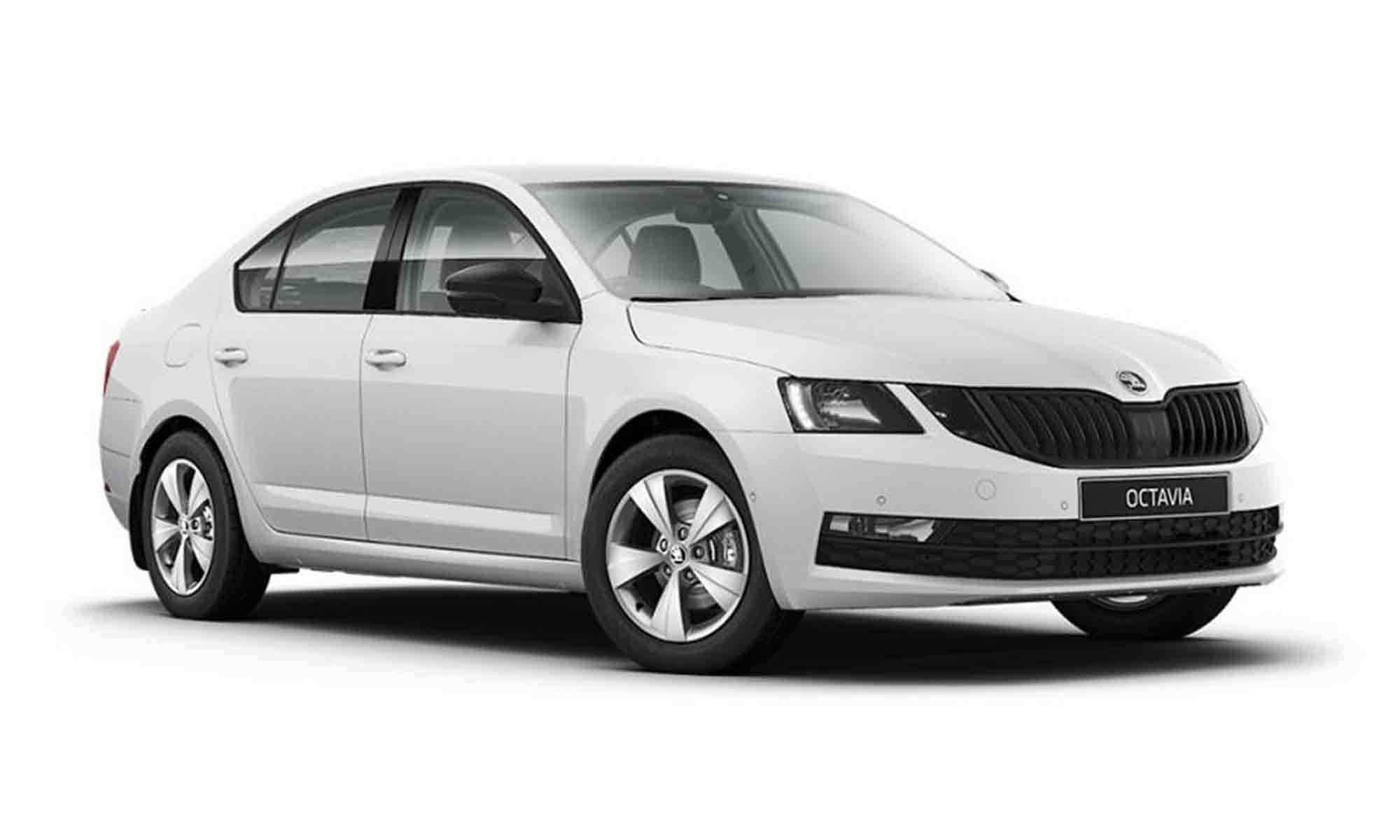 Skoda Octavia White Background